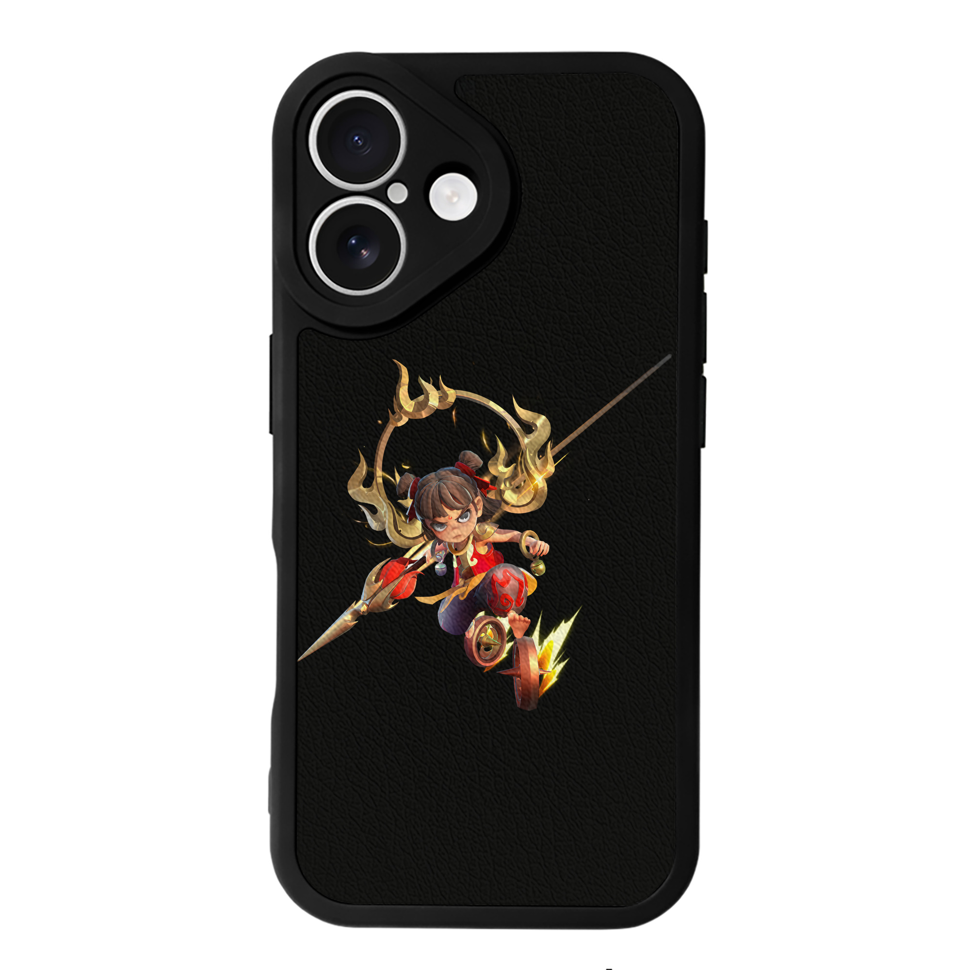 （画像用） Ne Zha 2 ナタ 魔童の大暴れ 【iPhone 16シリーズ対応】シリコンスマホケース（レザー調） 材質：シリコン